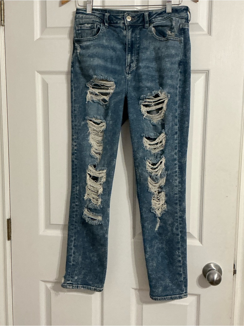 American Eagle Distressed Skinny Women’s Blue Jeans